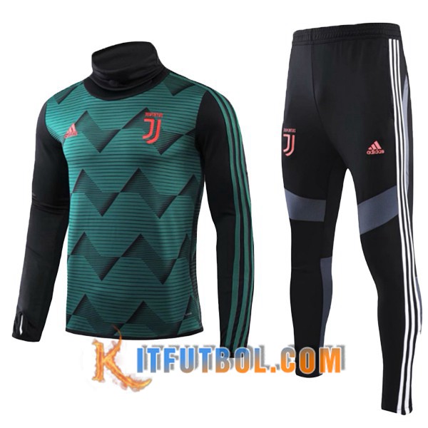 Nueva Chandal Futbol Juventus Ninos Verde Cuello Alto 19/20
