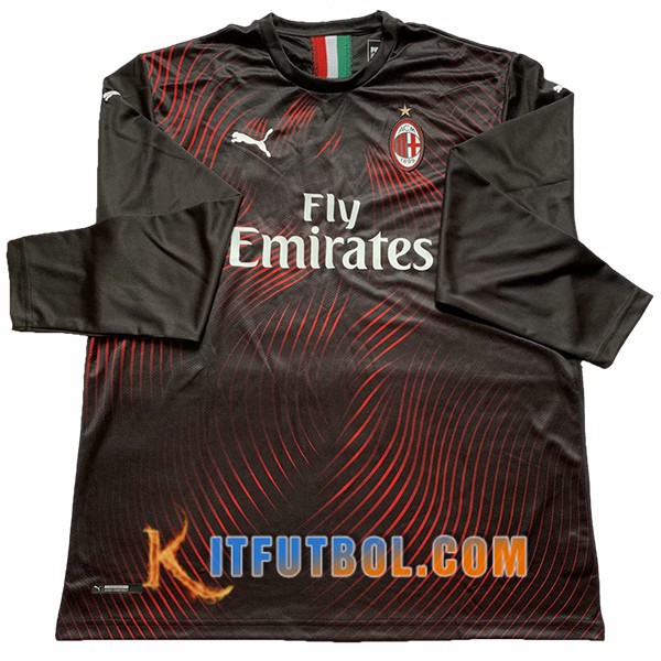 Camisetas Futbol Milan AC Tercera Manga Larga 19/20