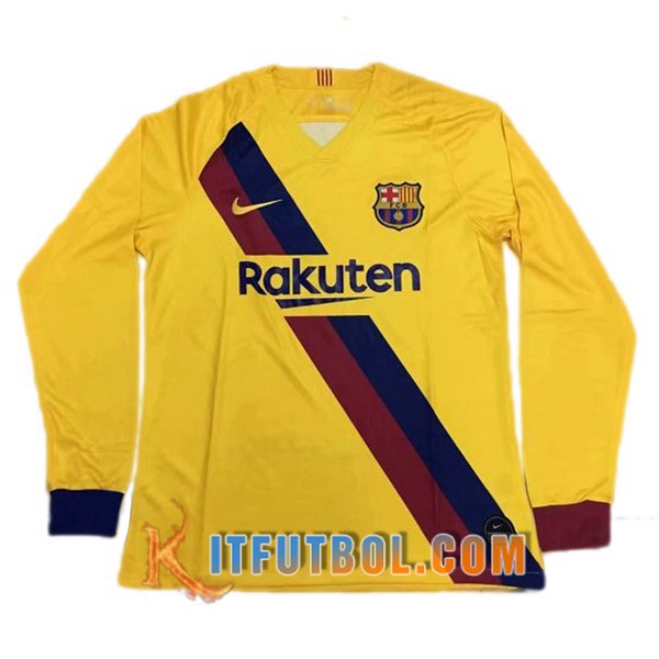Camisetas Futbol Barcelona Segunda Manga Larga 19/20
