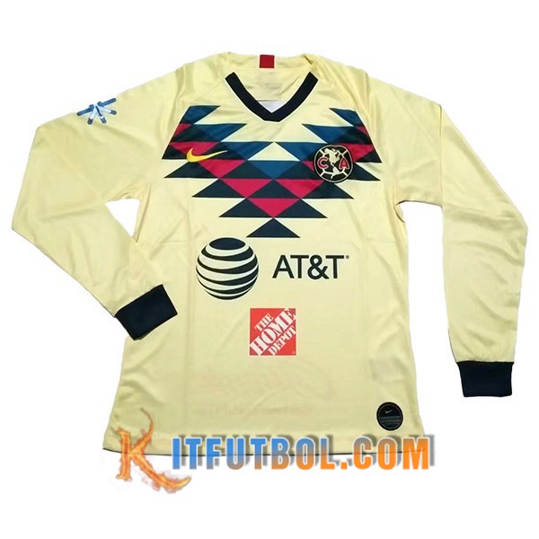 Camisetas Futbol Club America Primera Manga Larga 19/20