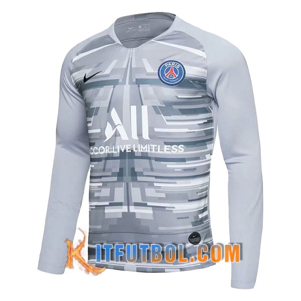 Camisetas Futbol Paris PSG Portero Manga Larga Gris 19/20