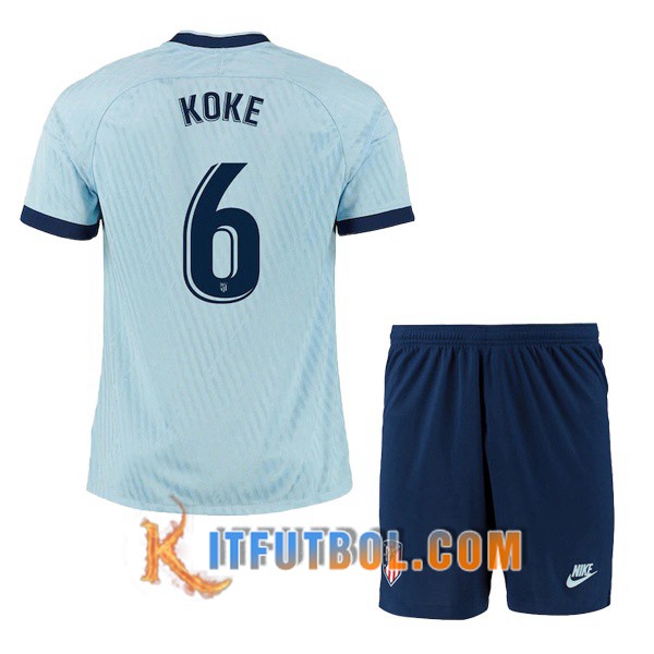 Camisetas Futbol Atletico Madrid (KOKE 6) Ninos Tercera 19/20