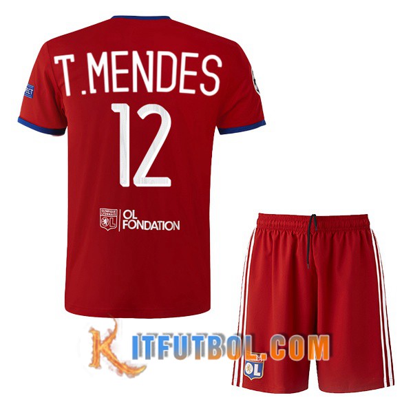 Camisetas Futbol Lyon OL (T.MENDES 12) Ninos Tercera 19/20