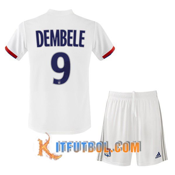 Camisetas Futbol Lyon OL (DEMBELE 9) Ninos Primera 19/20