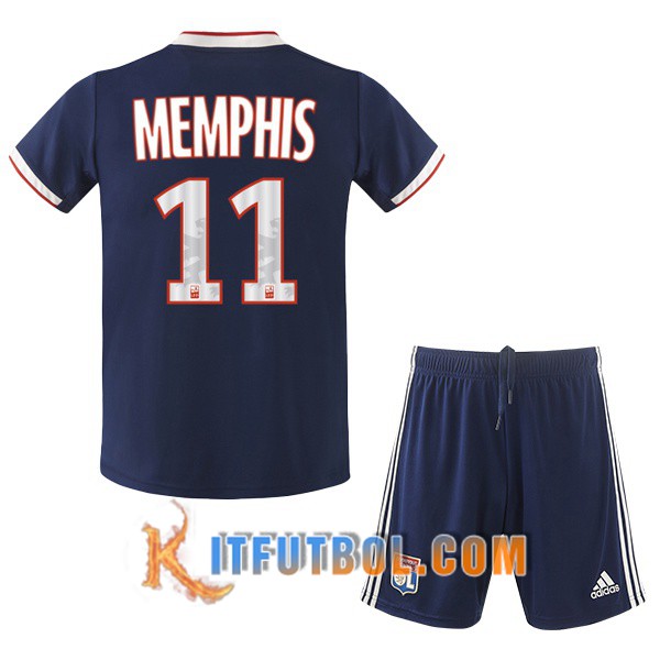 Camisetas Futbol Lyon OL (MEMPHIS 11) Ninos Segunda 19/20