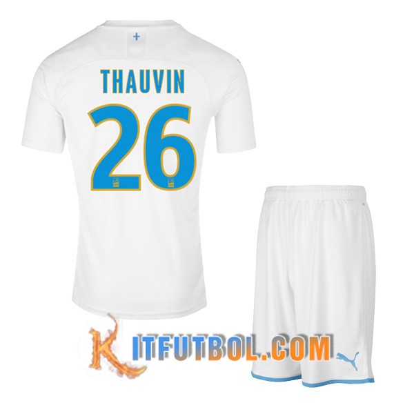 Camisetas Futbol Marsella OM (THAUVIN 26) Ninos Primera 19/20