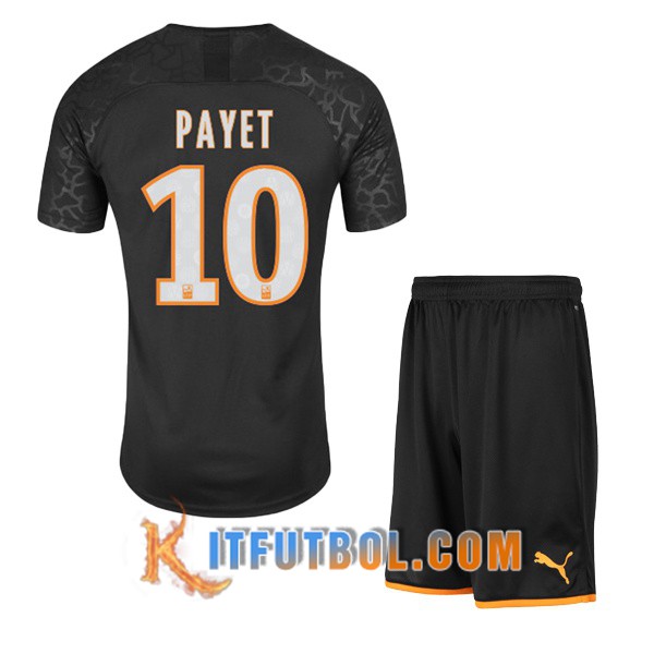 Camisetas Futbol Marsella OM (PAYET 10) Ninos Tercera 19/20