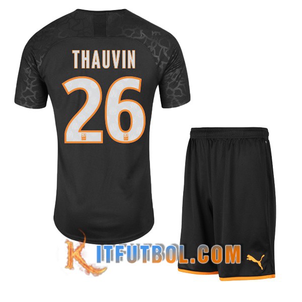 Camisetas Futbol Marsella OM (THAUVIN 26) Ninos Tercera 19/20