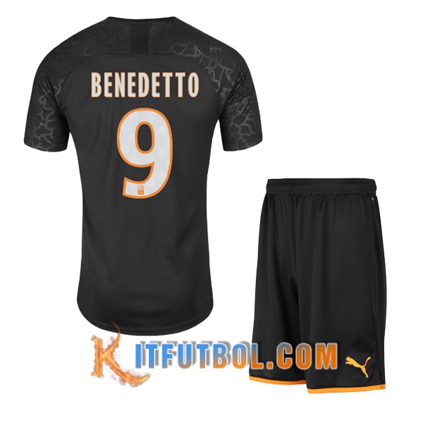 Camisetas Futbol Marsella OM (BENEDETTO 9) Ninos Tercera 19/20