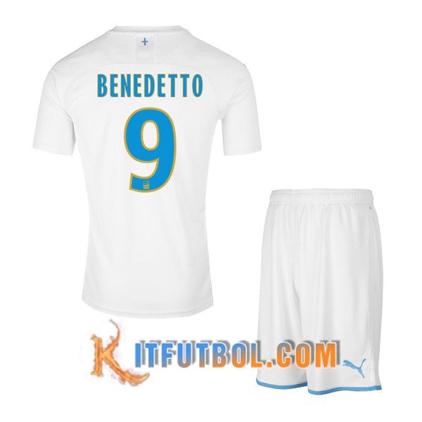 Camisetas Futbol Marsella OM (BENEDETTO 9) Ninos Primera 19/20