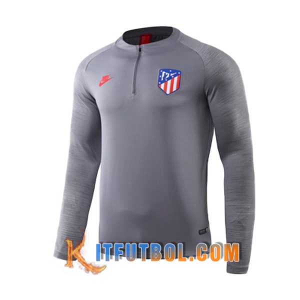 Nueva Entrenamiento Sudadera Atletico Madrid Gris 19/20