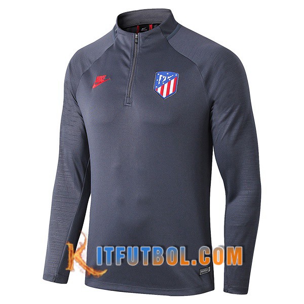 Nueva Entrenamiento Sudadera Atletico Madrid Gris Oscuro 19/20