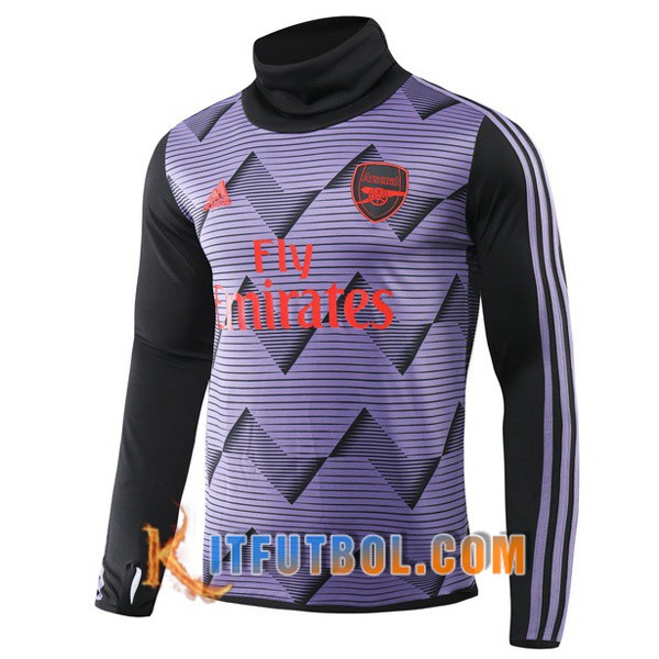 Nueva Entrenamiento Sudadera Arsenal Purpura Cuello Alto 19/20