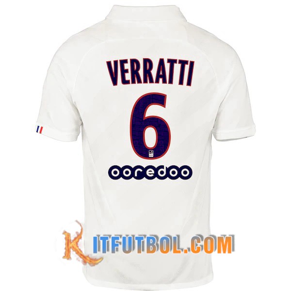 Camisetas Futbol PSG (VERRATTI 6) Tercera 19/20