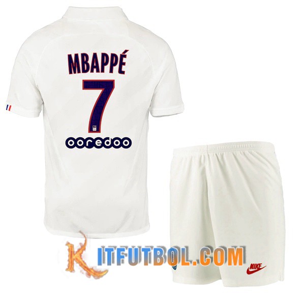 Camisetas Futbol PSG (MBAPPE 7) Ninos Tercera 19/20