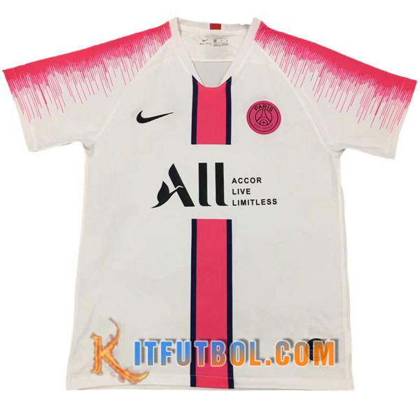 Camiseta Entrenamiento PSG All Blanco Rosa 19/20
