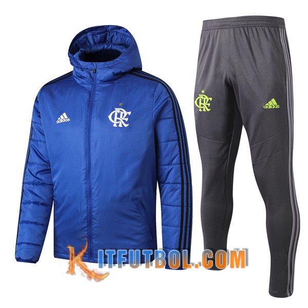 Nueva Chaqueta de Plumas Flamengo Hombre Azul 19/20