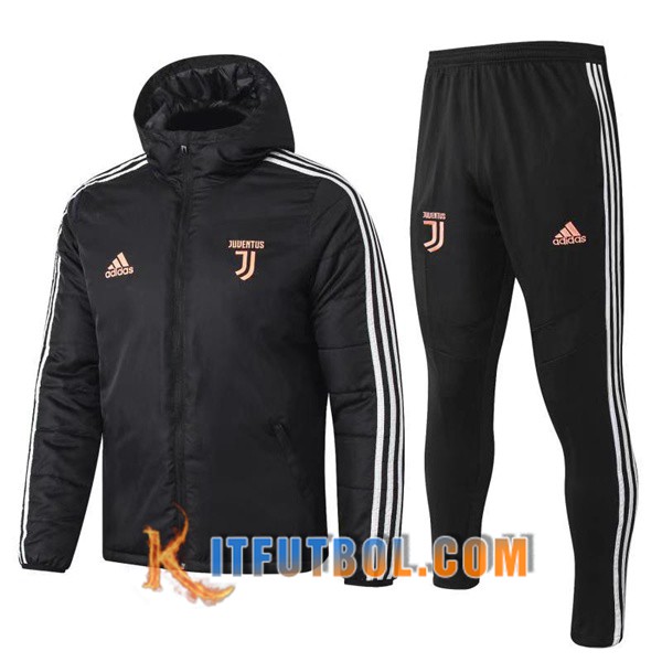 Nueva Chaqueta de Plumas Juventus Hombre Negro 19/20