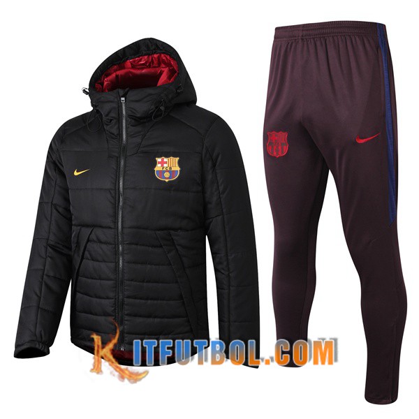 Nueva Chaqueta de Plumas FC Barcelona Hombre Negro 19/20
