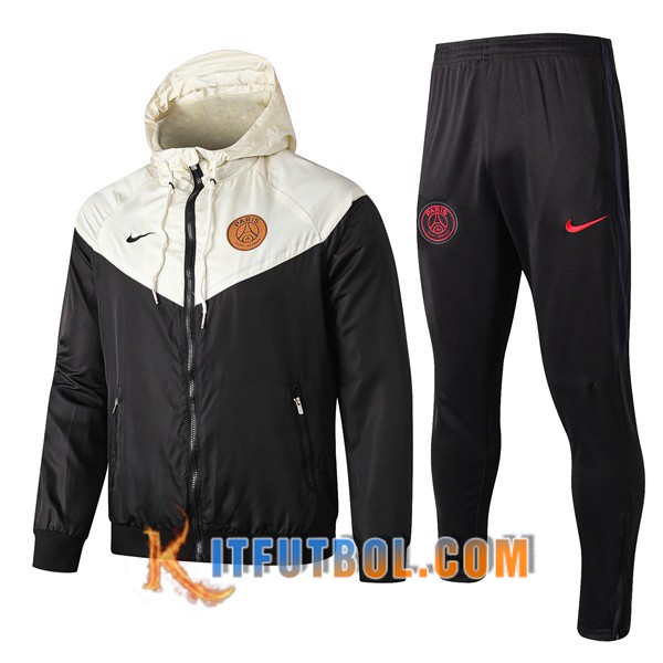 Nueva Chandal Futbol - Chaqueta Rompevientos + Pantalones PSG NIKE Amarillo Negro 19/20