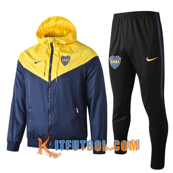 Nueva Chandal Futbol - Chaqueta Rompevientos + Pantalones Boca Juniors Amarillo 19/20