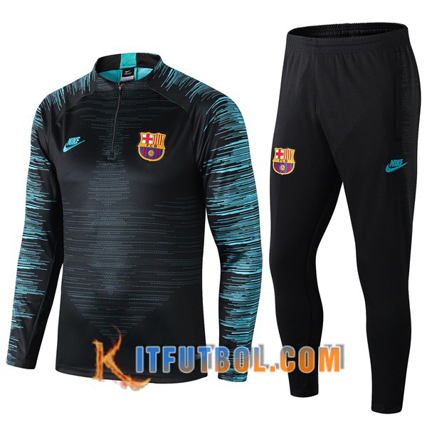 Nueva Chandal Futbol + Pantalones FC Barcelona Negro 19/20