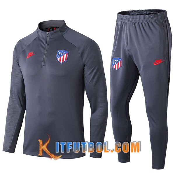 Nueva Chandal Futbol + Pantalones Atletico Madrid Gris Oscuro 19/20