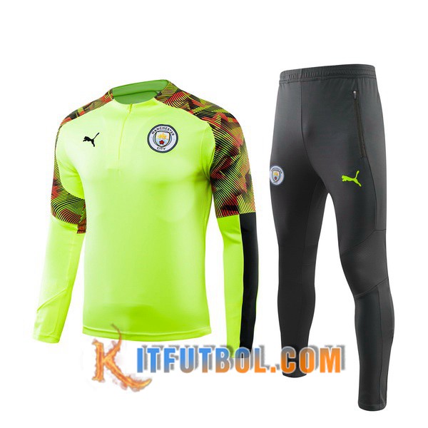 Nueva Chandal Futbol + Pantalones Manchester City Verde 19/20