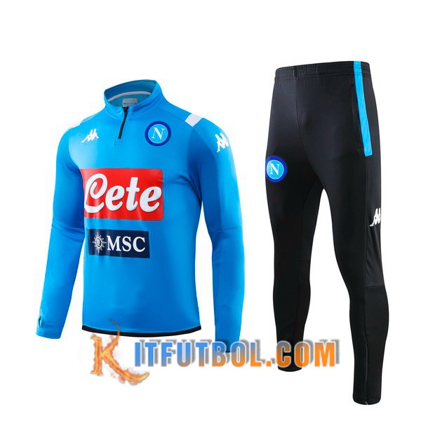 Nueva Chandal Futbol + Pantalones SSC Napoli Azul 19/20