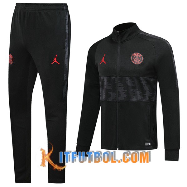 Nueva Chandal Futbol - Chaqueta + Pantalones PSG Jordan Negro Gris 19/20