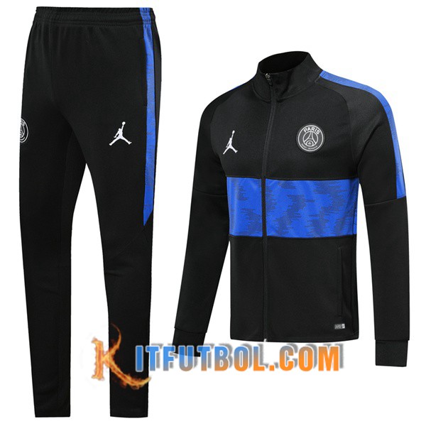 Nueva Chandal Futbol - Chaqueta + Pantalones PSG Jordan Negro Azul 19/20