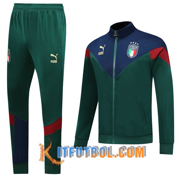 Nueva Chandal Futbol - Chaqueta + Pantalones Italia Verde 19/20