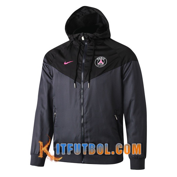 Nueva Chaqueta Futbol Rompevientos PSG NIKE Negro 19/20