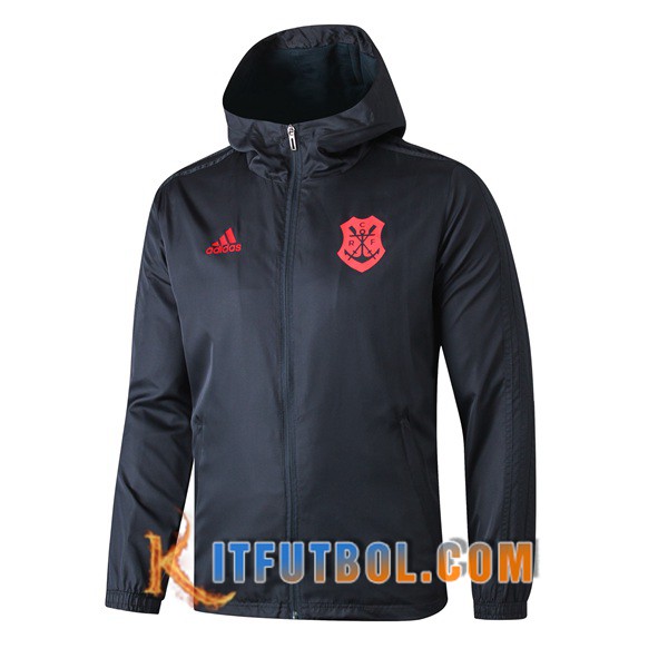 Nueva Chaqueta Futbol Rompevientos Flamengo Negro 19/20