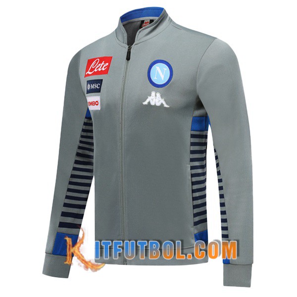 Nueva Chaqueta Futbol SSC Napoli Gris 19/20