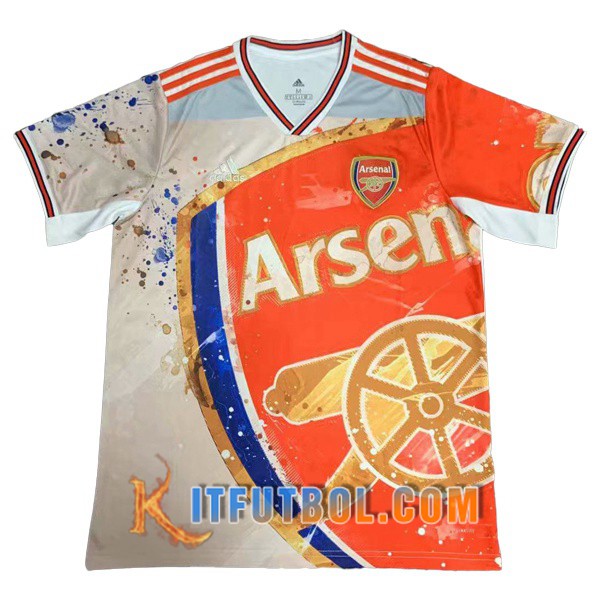 Camisetas Futbol Arsenal Version clasica Roja Blanco 19/20