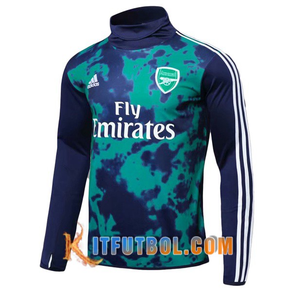 Nueva Entrenamiento Sudadera Arsenal Verde Oscuro Cuello Alto 19/20