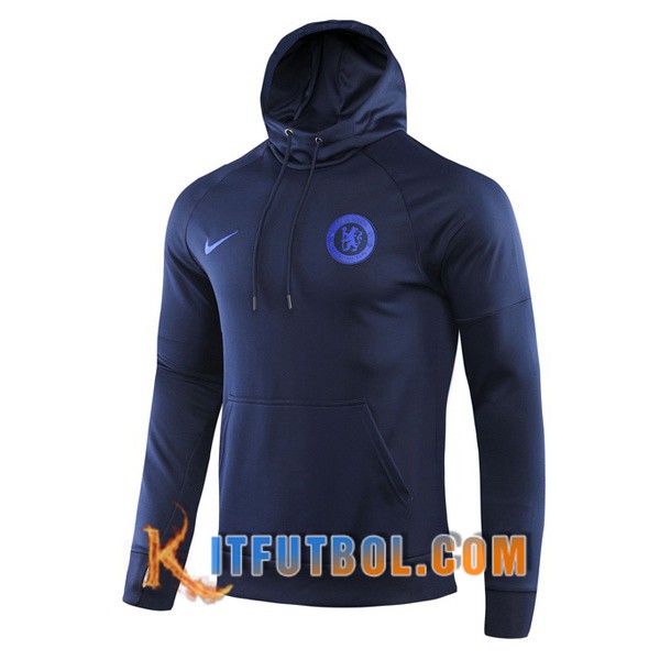 Nueva Entrenamiento Sudadera con capucha FC Chelsea Negro 19/20