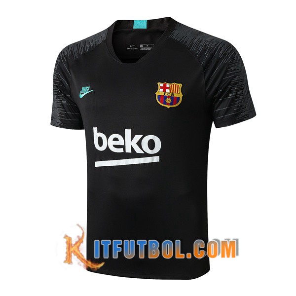Camiseta Entrenamiento FC Barcelona Negro Verde 19/20