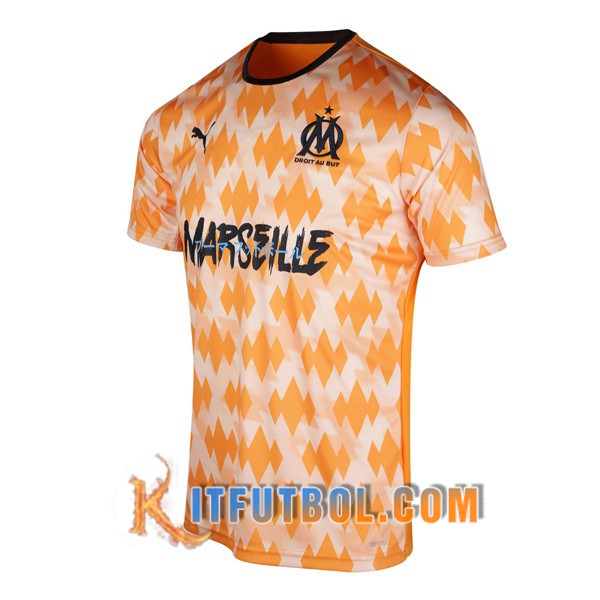 Camiseta Entrenamiento Marsella OM Amarillo 19/20
