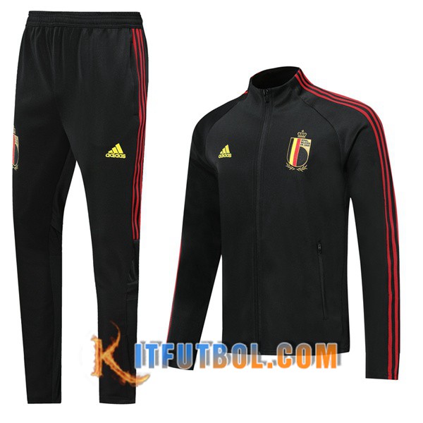 Nueva Chandal Futbol - Chaqueta + Pantalones Belgica Negro 19/20