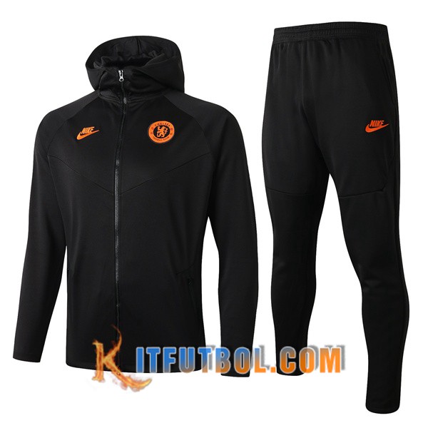 Nueva Chandal Futbol - Chaqueta con capucha + Pantalones FC Chelsea Gris Oscuro 19/20