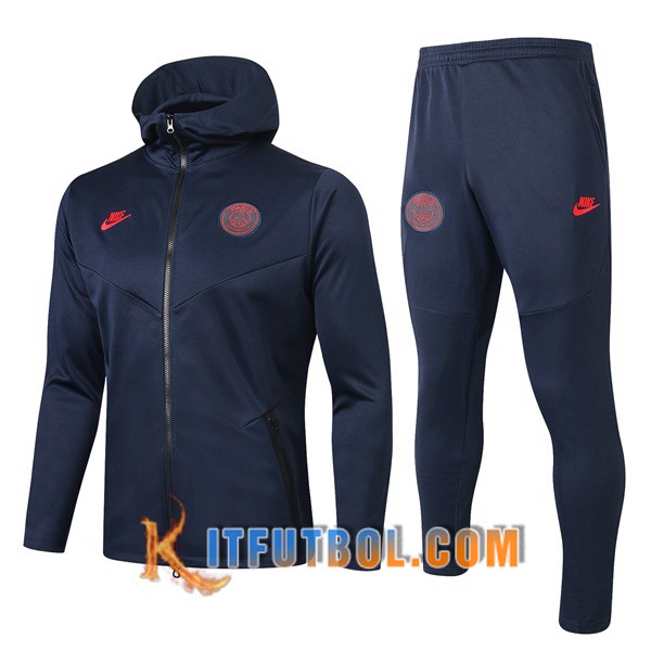 Nueva Chandal Futbol - Chaqueta con capucha + Pantalones Paris PSG Negro 19/20