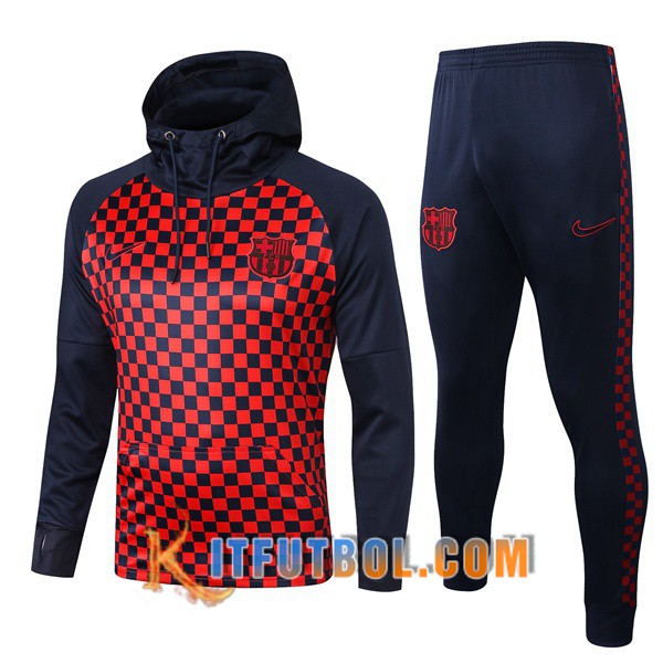 Nueva Chandal Futbol - Chaqueta con capucha + Pantalones FC Barcelona Roja 19/20