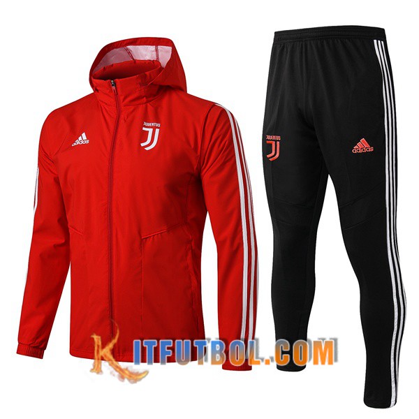 Nueva Chandal Futbol - Chaqueta Rompevientos + Pantalones Juventus Roja 19/20