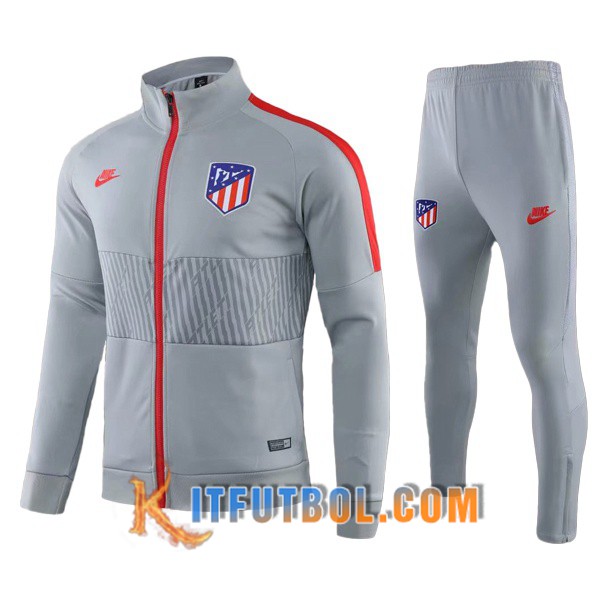 Nueva Chandal Futbol - Chaqueta + Pantalones Atletico Madrid Gris 19/20