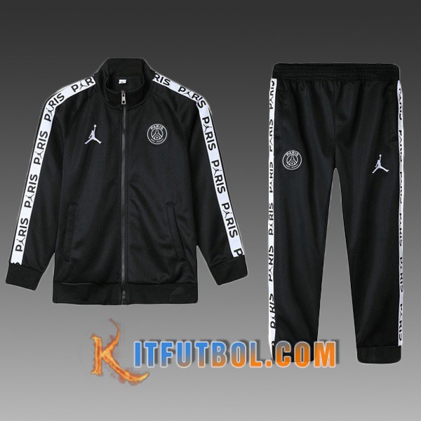 Nueva Chandal Futbol - Chaqueta PSG Jordan Ninos Negro 19/20