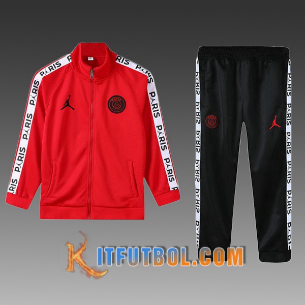 Nueva Chandal Futbol - Chaqueta PSG Jordan Ninos Roja 19/20