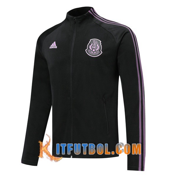 Nueva Chaqueta Futbol Mexico Negro Purpura 19/20