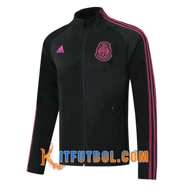 Nueva Chaqueta Futbol Mexico Negro Rosa 19/20